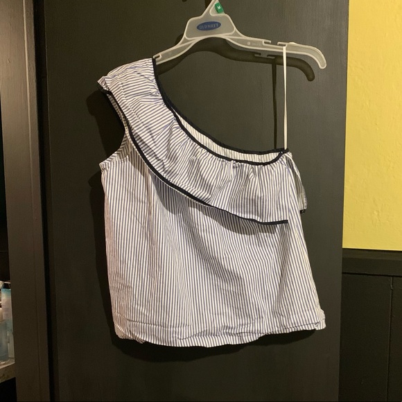 NWOT J. Crew one shoulder top sz 6 - Picture 2 of 5